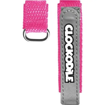 Hodinky Reflexní růžový řemínek na suchý zip k dětským hodinkám CLOCKODILE CSX0024