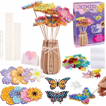 kreativní sada VELKÁ KREATIVNÍ SADA PRO VÝROBU VÁZY PRO DĚTI DÁREK DÁREK K NAROZENINÁM