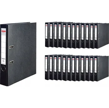 Segregátor A4 5 cm 50 mm 25 kusů Q.File HERLITZ ČERNÝ