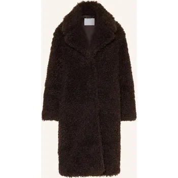Dámský kabát Rich & Royal Dámský Kabát Z Umělé Kožešiny, tmavě hnědá, 36
