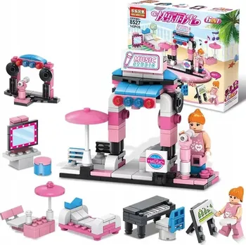 ostatní stavebnice STAVEBNICE HAPPY TIME - HUDEBNÍ SCÉNA 6v1 - 143 DÍLKŮ