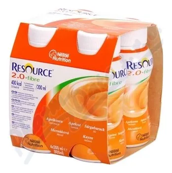 Speciální výživa Resource 2.0kcal Fibre Meruňkový por.sol.4x200ml