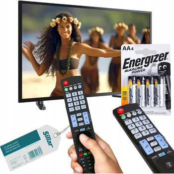 IP kamera Dálkový Ovladač pro televizor SIL1707 + baterie Energizer AA 4ks