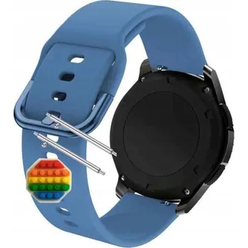 Pouzdro na mobilní telefon Řemínek pro Samsung Galaxy Watch Classic 6 47mm, Silikonový Modrý Smyčka