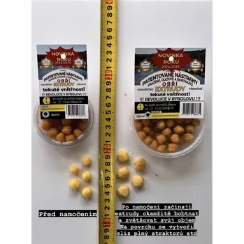 Návnadová surovina Patented Baits Obří extrudy 80ml Mléčná kukuřice