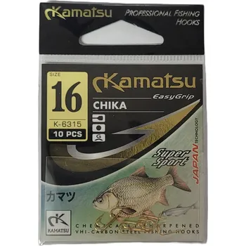 Rybářský háček Háčky s protiostry Kamatsu Chika 10 ks