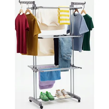 Sušák na prádlo Volně stojící vertikální Sušák na prádlo Amazon 126-126 cm