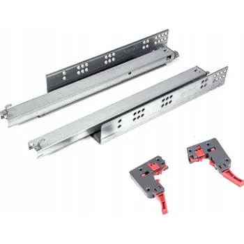 Nábytkové kování Spodní výsuv Sevroll DXS-3D 400 Plný Výsuv s Domykem, délka 400 mm, sada