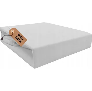 Prostěradlo PROSTĚRADLO JERSEY S GUMOU 160x200 cm BAVLNA BARVA POPIEL KUGO HOME