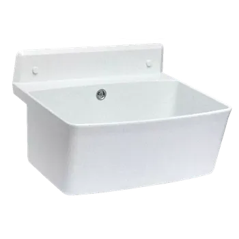 Umyvadlo Technický dřez GRAND 55 cm BÍLÝ polypropylen + sifon a montážní sada