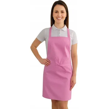 Kuchyňská zástěra Kuchyňská zástěra praktická pohodlná 62x70 světle růžová