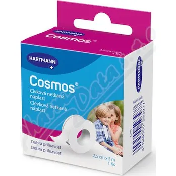 Krytí na ránu COSMOS cívková jemná náplast 2.5cmx5m 1ks
