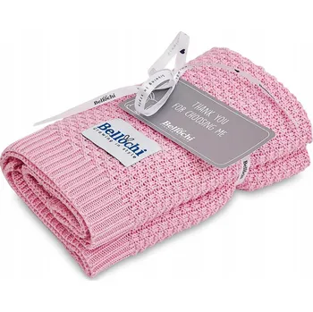 Dětská deka Bambusová tkaná deka PREMIUM 80x100 zavinovačka rosa