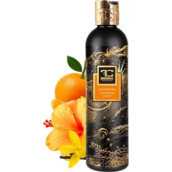 Sprchový gel DEDRA Přírodní sprchový gel s glycerinem a Aloe vera, MANDARINE FLORALE, 320 ml
