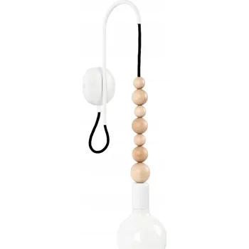 Nástěnné svítidlo Nástěnná lampa Loft Sfarer bílá strukturovaná lampička KOLOROWE KABLE