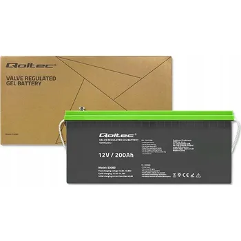 Trakční baterie Qoltec Gelový akumulátor 12V 200Ah GEL
