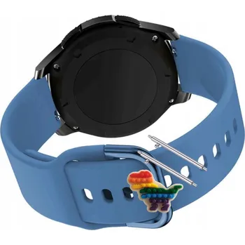 Pouzdro na mobilní telefon Pásek Řemínek pro Garmin Descent Mk3i 43 mm, Silikon Modrý Poutko,