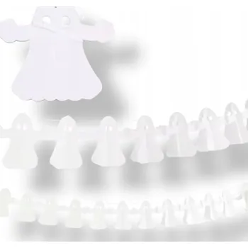 PAPÍROVÁ GIRLANDA s 3D Duchy na HALLOWEEN 3M Strašidelná Dekorace Duchové