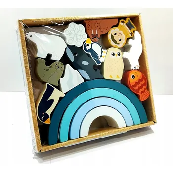 ostatní stavebnice Dřevěné stavebnice pro děti MINI MATTERS 16 kostek Medvídek