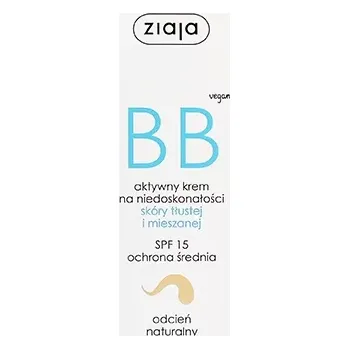 Ziaja BB Cream Oily & Combination Skin BB krém pro mastnou a smíšenou pleť SPF 15 50 ml Natural + Prodloužená možnost vrácení zboží do 30 dnů.
