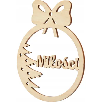 Vánoční dekorace Vánoční Koule zdobená Stromeček 10,2 cm 1 ks