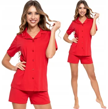 Dámské pyžamo Moraj dámské pyžamo bavlna červené, velikost 3XL