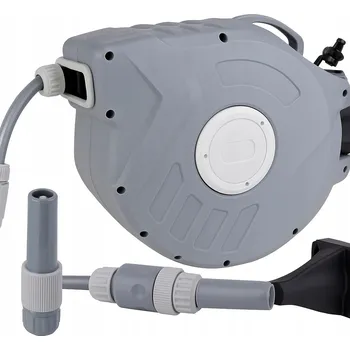 Zahradní hadice Bubnový naviják na zahradní hadici Kraft&Dele 20m+2m 1/2" automatický