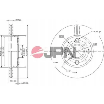 Brzdový kotouč JPN 30H2079-JPN Brzdový kotouč