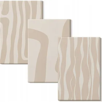 Obraz Vícedílný Obraz Na Plátně Abstraktní boho vzory, sada 3 kusů 20x30 cm