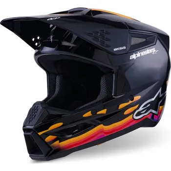 Helma na motorku Motokrosová helma Alpinestars S-M3 Force černo-žluto-červeno-bílá M