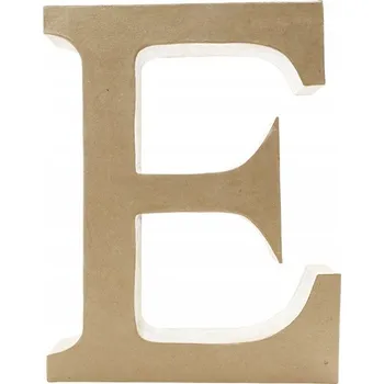 kreativní sada RUČNÍ PRÁCE DOPLŇKY PRO DECOUPAGE Ozdoby PAPÍR Písmeno ozdobné velké "E"