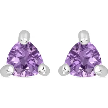 Náušnice Galie S Ametyst - stříbrné náušnice s ametystem