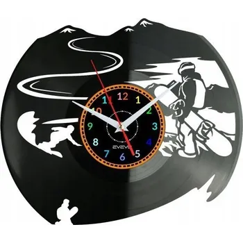 Hodiny Vlk Vlci Nástěnné Hodiny Vinylová Deska Moderní Dekorativní U