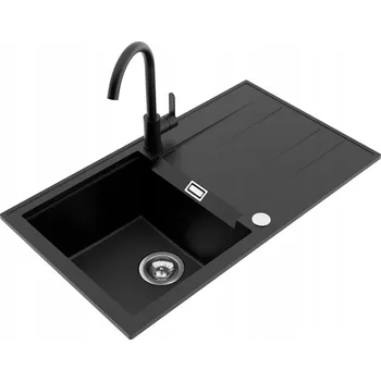 Granitový dřez Jednokomorový dřez Milo Avangard granit černý