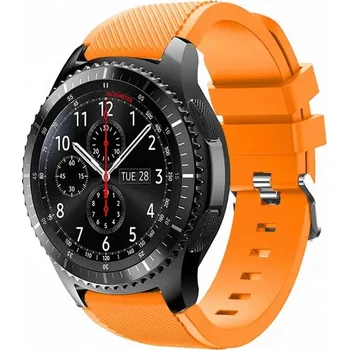 Řemínek na hodinky Enem Silikonový rychloupínací řemínek 20mm - Oranžový IR-AWGW-0484