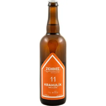 Pivo Zichovec - Krahulík 11 sv.ležák 0,75 sklo /4,6%/
