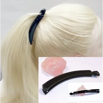 Ozdoba do vlasů Banánek do vlasů černý střední lesklý BB10A