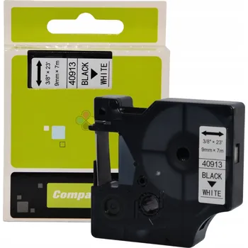 Pásek do tiskárny Páska do tiskárny Clover D1 9 mm bílá 7 m náhrada