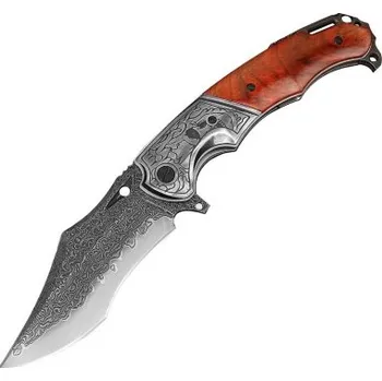 Kuchyňský nůž KnifeBoss damaškový zavírací nůž Skull VG-10 + doprava zdarma!