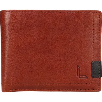 Peněženka Lagen peněženka z pravé kůže hnědá - muž