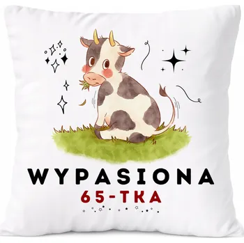 Polštář Urodziny66 Dárek Polštář s potiskem bílý PoliDraw