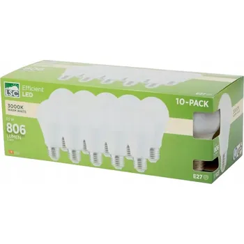 Žárovka LED žárovky LSC E27 teplá bílá 10 kusů 806lm 3000k obývací pokoj ložnice