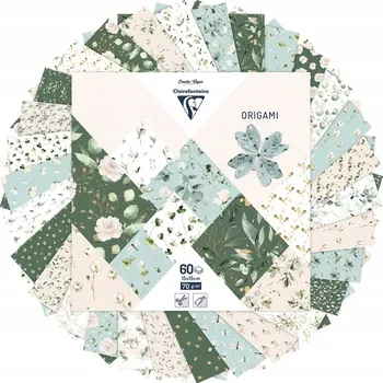 Origami papír 15x15 cm Clairefontaine 60 listů 70 g/m2
