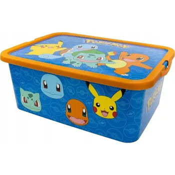 Úložný box Úložný box na hračky Krabička s víkem POKEMON13 L