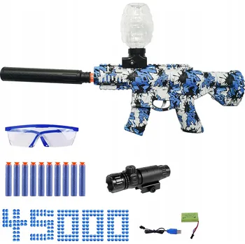 AUTOMATICKÁ ELEKTRICKÁ PISTOLE NA GELOVÉ KULIČKY + BEZPEČNOSTNÍ BRÝLE