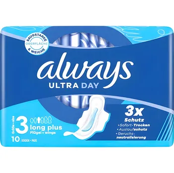 Menstruační vložka Vložky s křidélky 3 Always Ultra Thin Long Plus 10 ks