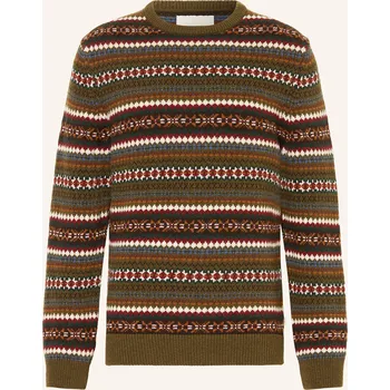 Pánské oblečení Gant Pánský Svetr, zelená / červená / tmavě žlutá, S