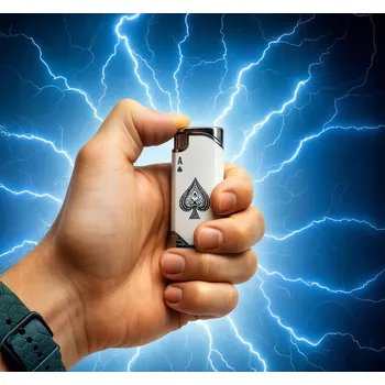 Zapalovač ZAPALOVAČ kartou zapalovače Ace Electrocutes v DÁREK krabičce