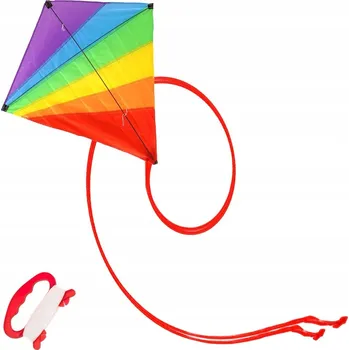 Létající drak Velký BAREVNÝ drak duhový pro děti i dospělé s lankem a ocasem