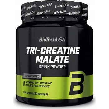 Kreatin BioTech USA Tri-Creatine Malate 300 g Kreatin Jablečný Kreatin Přírodní
